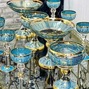 Hürrem Mavi Altın 12 Parça Set