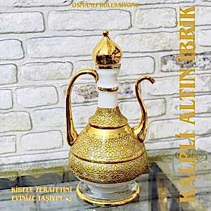 KALPLİ BEYAZ ALTIN İBRİK